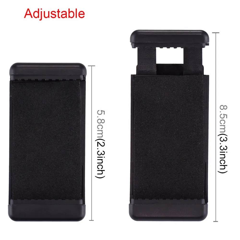 PULUZ Mini Portable Folding Plastic Stand Tripod Universal Phone Clamp Bracket Smartphones Holder Clip  black