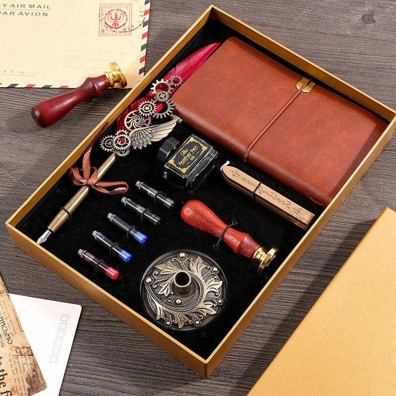 Retro Notebook Gift Box Set For Boys And Girls