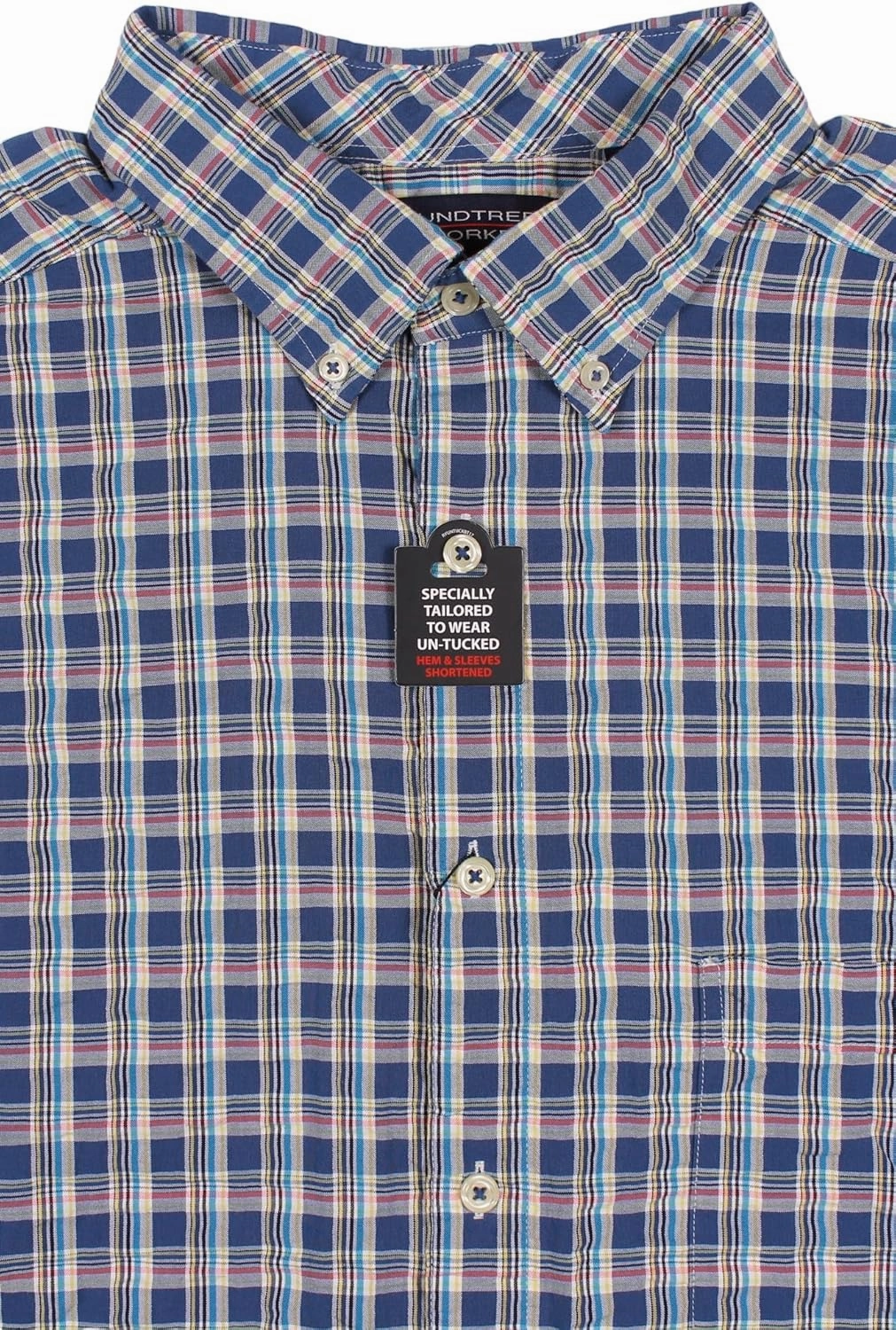 Roundtree & Yorke Men's Short Sleeve Button-Down Shirt (Also Available in Big & Tall)