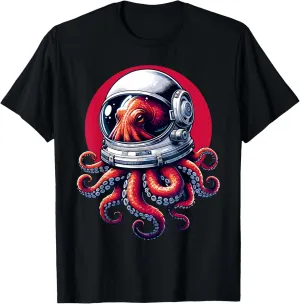 Sci-Fi Octopus Astronaut Octo-naut Astro-pus T-Shirt
