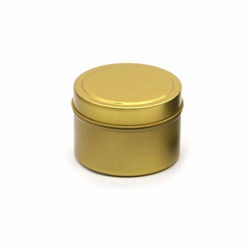 Set Of 5 / 10 Piece 4Oz Black Round Candle Jars For Travel