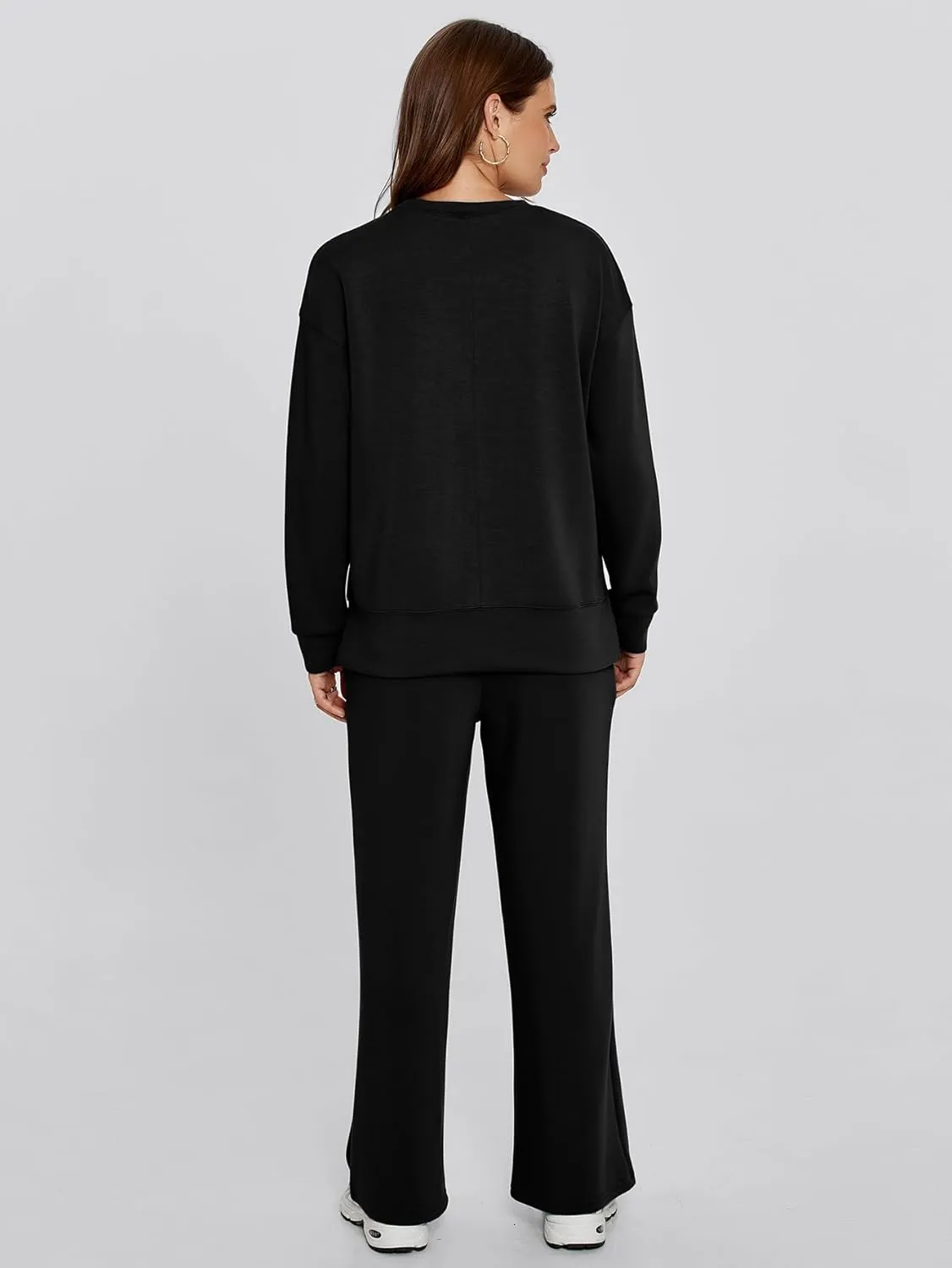 Simplee Lounge Sets for Women 2 Piece Sweat Pants Sets Sweatsuit Sweatshirt Sweatpants Tracksuit
