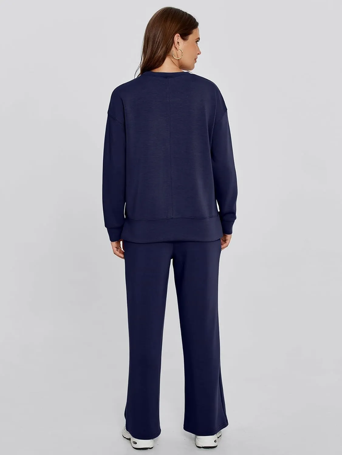 Simplee Lounge Sets for Women 2 Piece Sweat Pants Sets Sweatsuit Sweatshirt Sweatpants Tracksuit