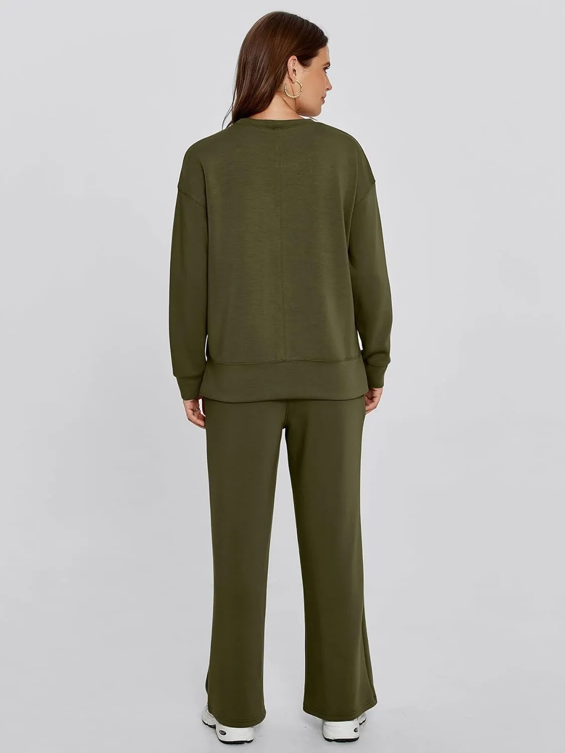 Simplee Lounge Sets for Women 2 Piece Sweat Pants Sets Sweatsuit Sweatshirt Sweatpants Tracksuit