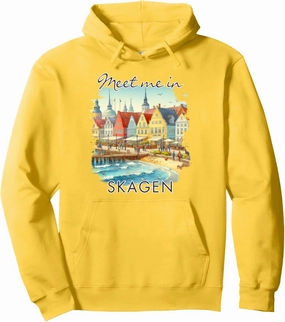 Skagen Traveling Skagen Denmark Trip Meet Me In Skagen Pullover Hoodie