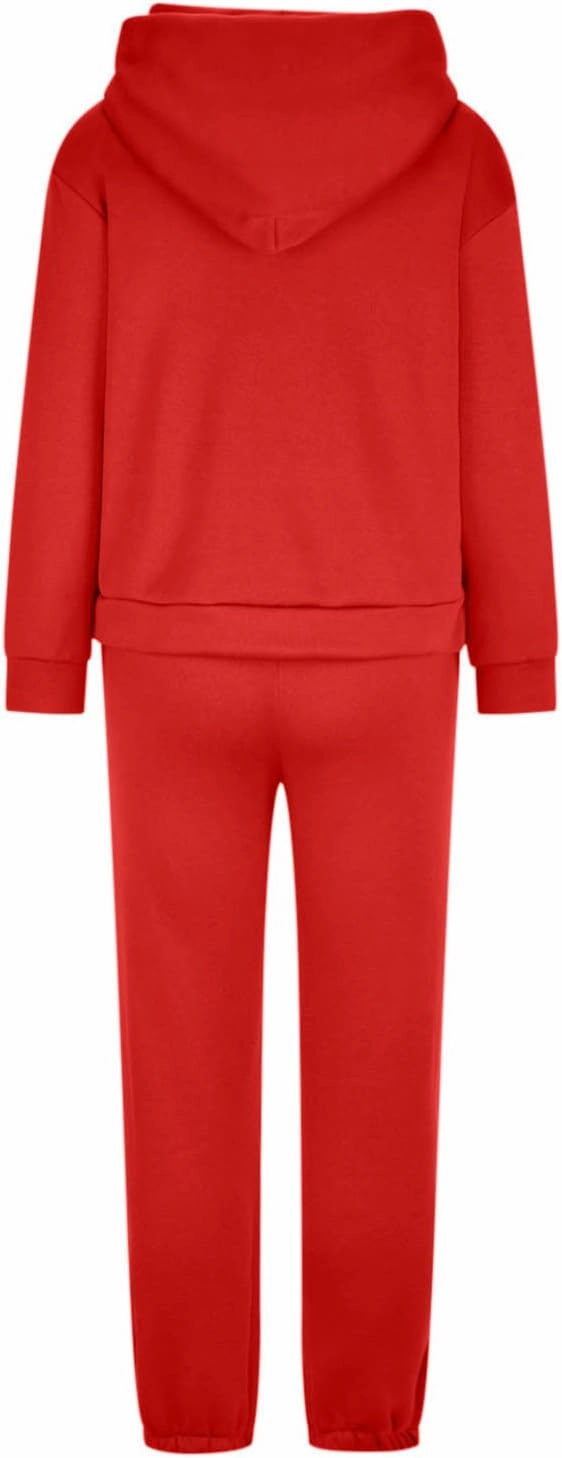 SMIDOW Sweatshirt Sets for Women Hoodie Sweatshirt Matching Sweatpants Lounge Set Fashion Loungewear Y2K Clothes