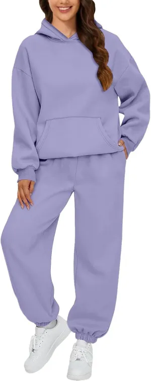 Spring Travel Outfits Daily Solid Color Pants Spring and Autumn Set Loose Baggy Wide Leg Pants Comfortable Sets