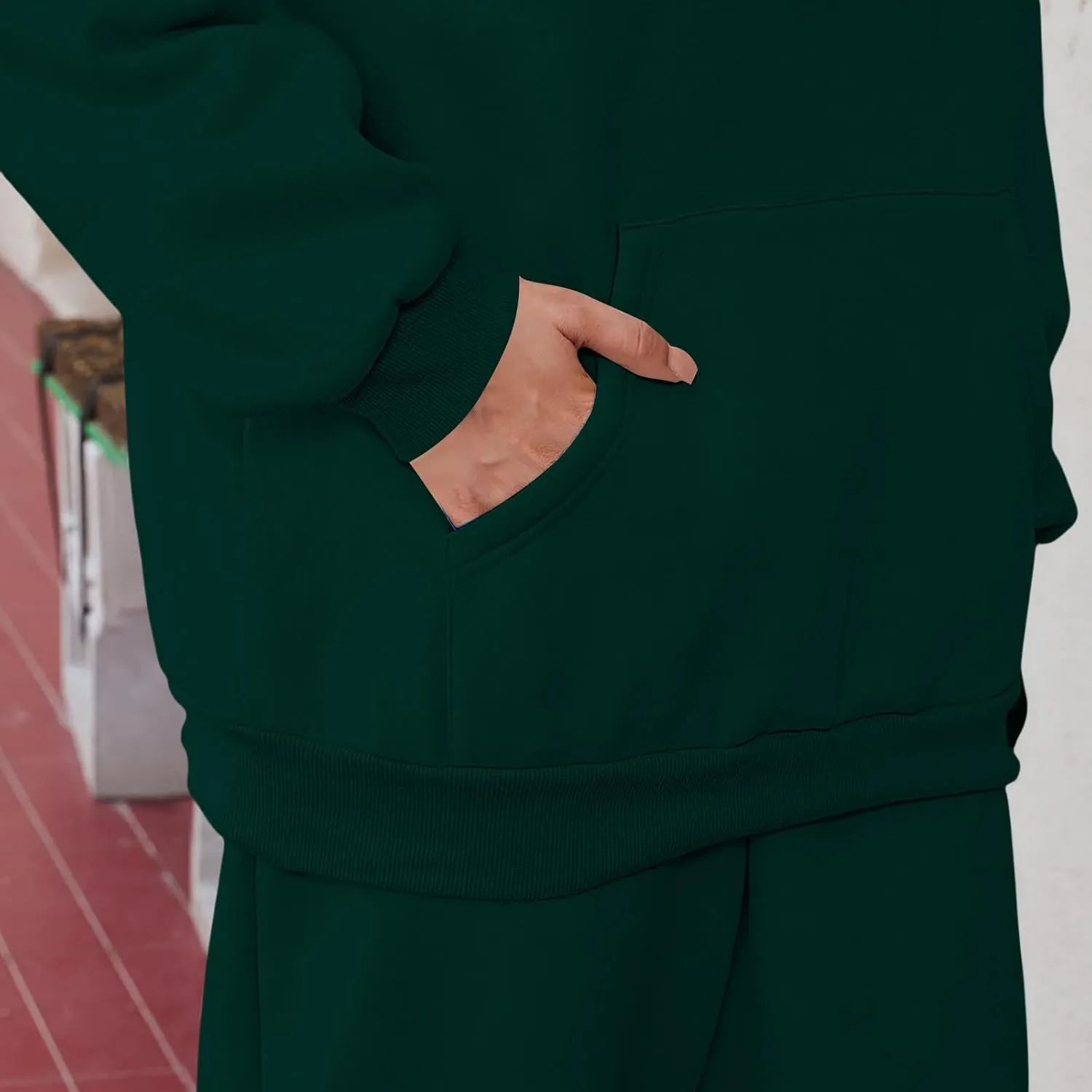 Spring Travel Outfits Daily Solid Color Pants Spring and Autumn Set Loose Baggy Wide Leg Pants Comfortable Sets