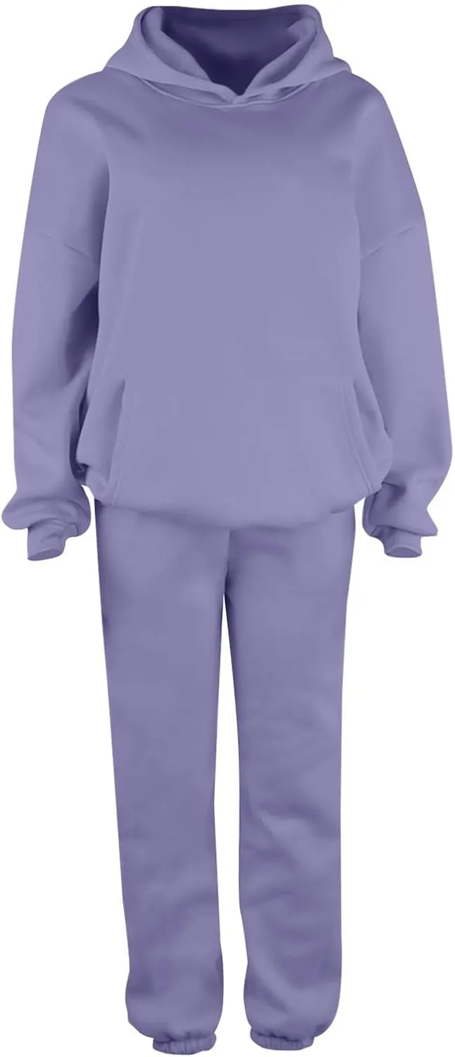 Spring Travel Outfits Daily Solid Color Pants Spring and Autumn Set Loose Baggy Wide Leg Pants Comfortable Sets