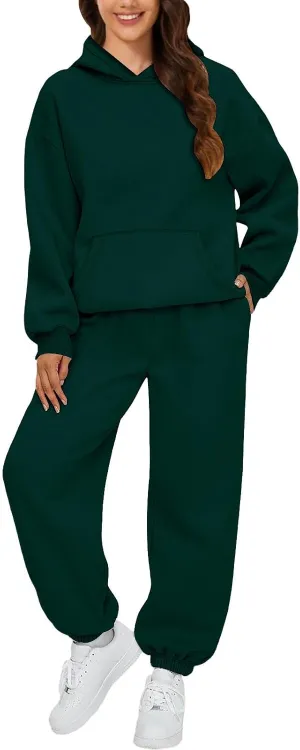 Spring Travel Outfits Daily Solid Color Pants Spring and Autumn Set Loose Baggy Wide Leg Pants Comfortable Sets