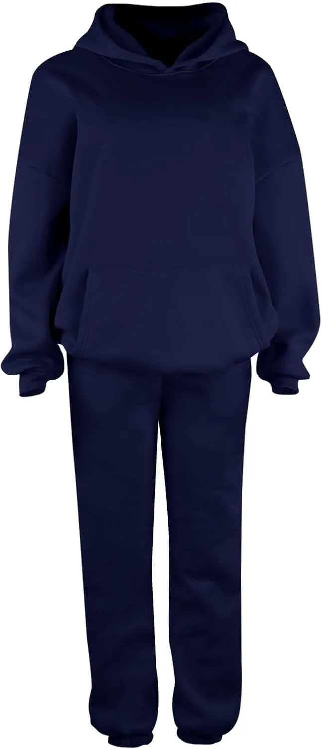 Spring Travel Outfits Daily Solid Color Pants Spring and Autumn Set Loose Baggy Wide Leg Pants Comfortable Sets