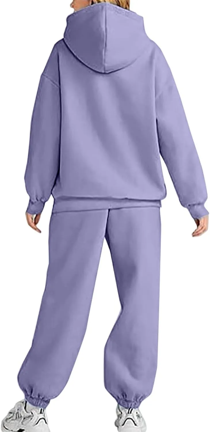 Spring Travel Outfits Daily Solid Color Pants Spring and Autumn Set Loose Baggy Wide Leg Pants Comfortable Sets