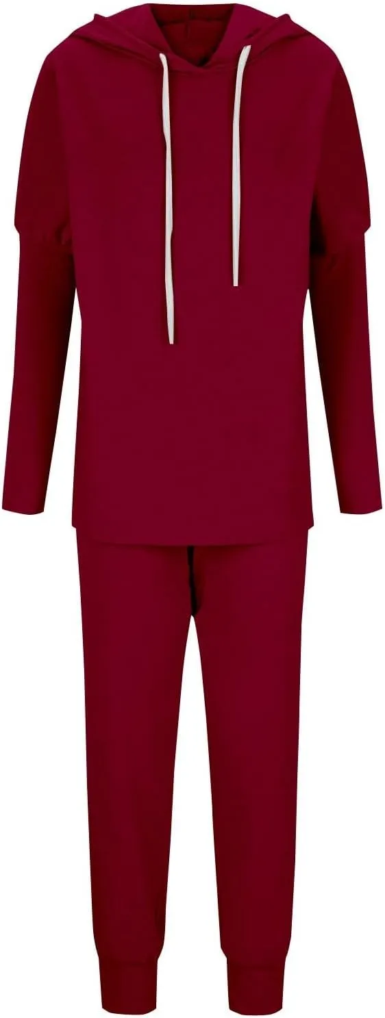 Spring Travel Outfits Outfits Long Sleeve Hoodies and Long Pant Sets Fall Winter High Waisted Pants Set Tracksuit