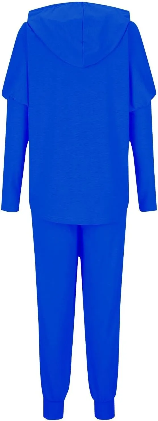 Spring Travel Outfits Outfits Long Sleeve Hoodies and Long Pant Sets Fall Winter High Waisted Pants Set Tracksuit