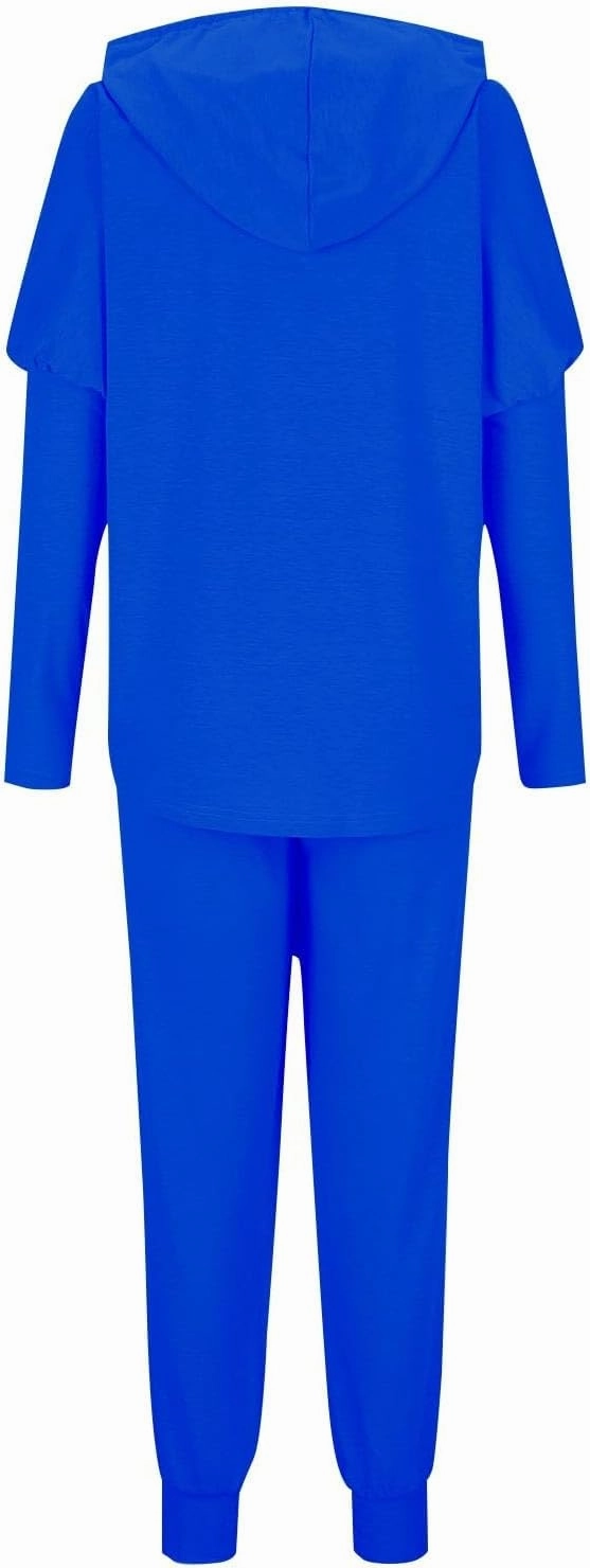 Spring Travel Outfits Outfits Long Sleeve Hoodies and Long Pant Sets Fall Winter High Waisted Pants Set Tracksuit