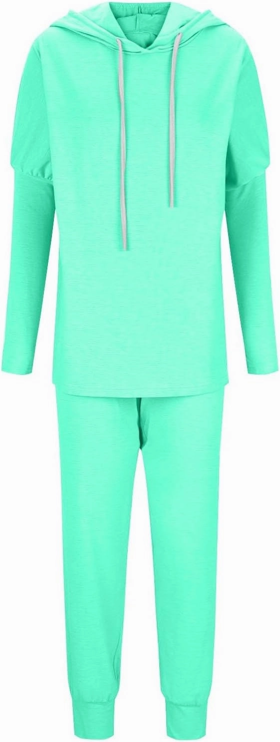 Spring Travel Outfits Outfits Long Sleeve Hoodies and Long Pant Sets Fall Winter High Waisted Pants Set Tracksuit