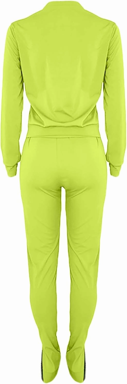 Stessotudo Women’s Two Piece Outfits Casual Solid Jogger Pant Sets with Pocket Long Sleeve Sweatshirt Trendy Comfy Loungewear