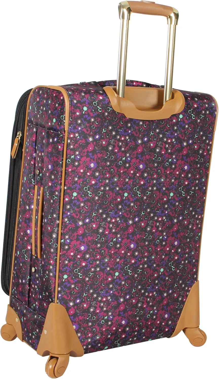 Steve Madden Designer-Gepckkollektion 4-teiliges Softside-Koffer-Set Reise-Set enthlt eine Tragetasche, 50,8 cm Handgepck, 61 cm und 71,1 cm Karierte Koffer