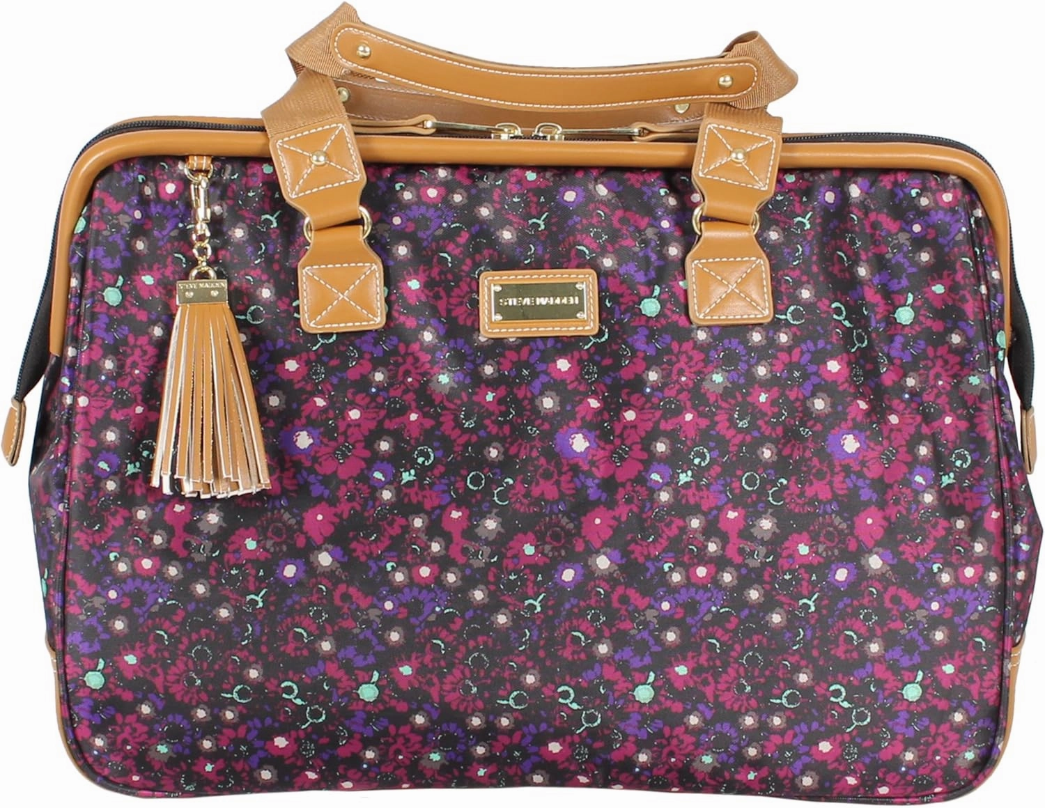 Steve Madden Designer-Gepckkollektion 4-teiliges Softside-Koffer-Set Reise-Set enthlt eine Tragetasche, 50,8 cm Handgepck, 61 cm und 71,1 cm Karierte Koffer