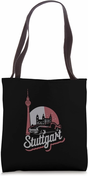 Stuttgart Tower Automotive German City Travel Souvenir Tote Bag