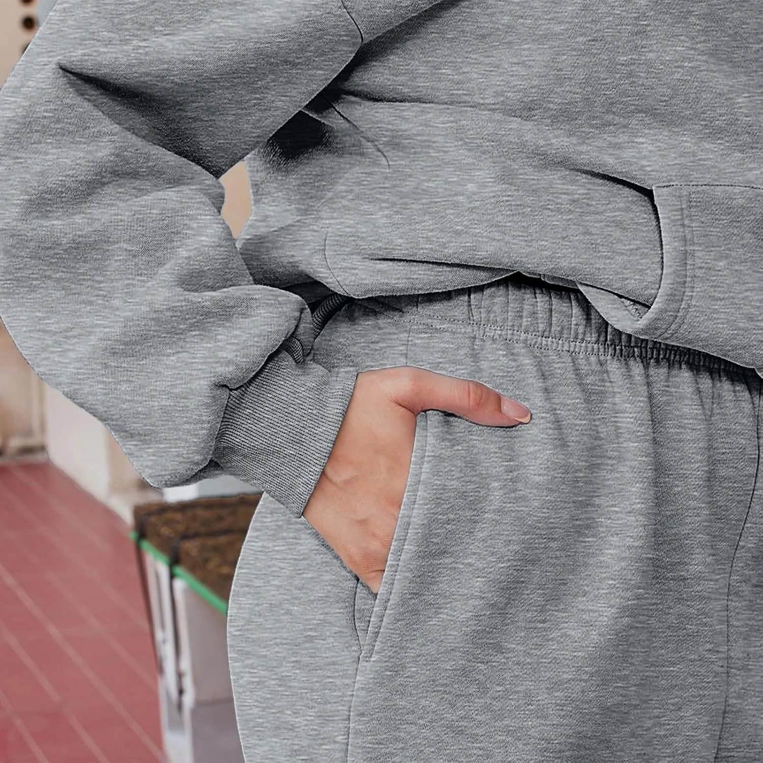 Sweat Suits for Womens 2 Piece 2025 Long Sleeve Hooded Sweatshirt and Jogging Pants Outfits Lounge Sets Fall Clothing