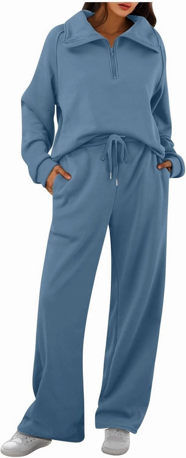 Sweatsuits Women 2 Piece Outfit Lounge Hoodie Sweatsuit Sets Solid Color Pants Spring and Autumn Set 2025 Tracksuits