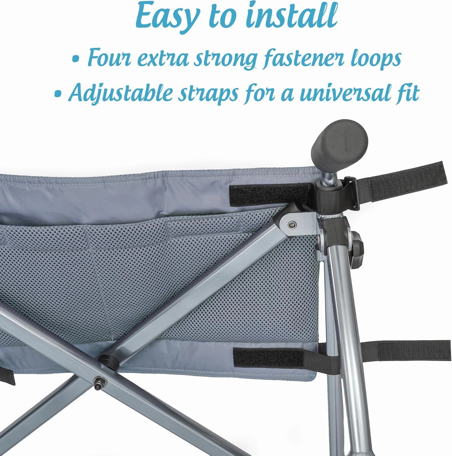 Top Glides 5-Pocket Carry-All Pouch for Stander Folding Walkers (Gray)