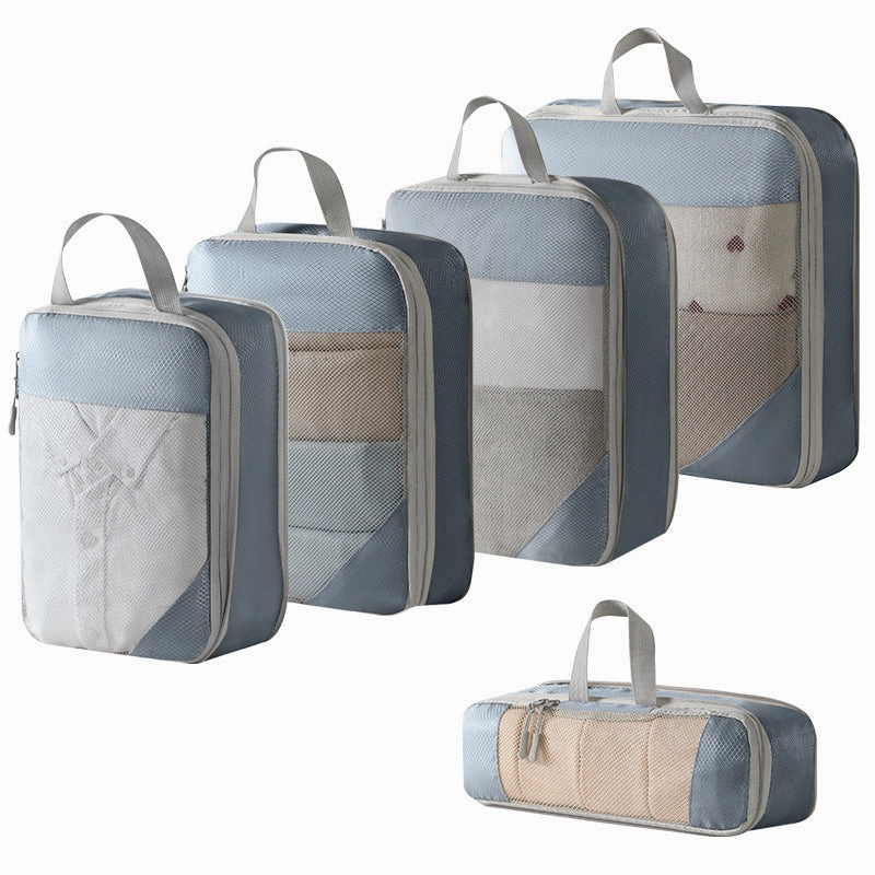 Travel Compression Mesh Storage Bag Suit Combination