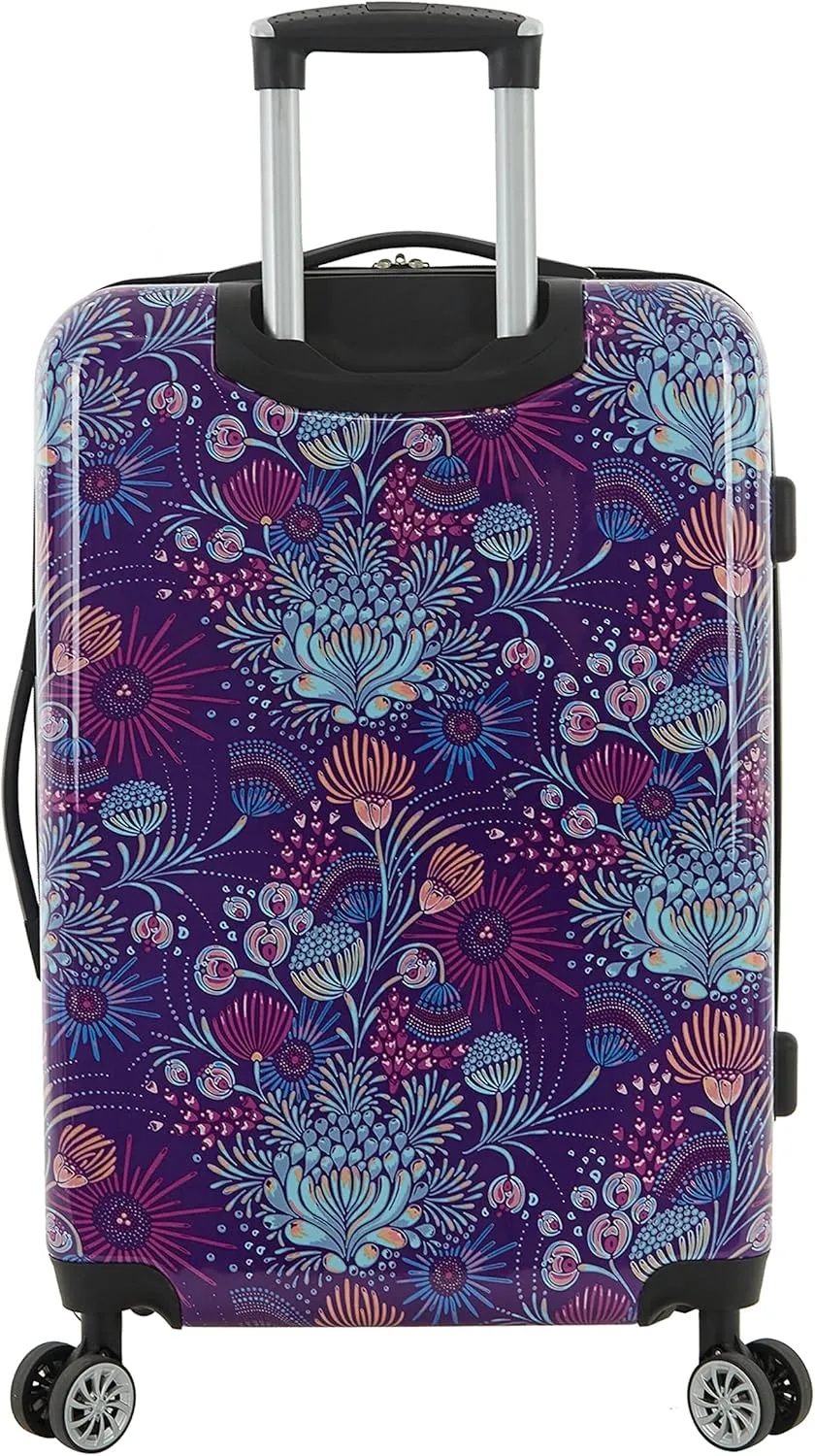 Travelers Club Bella Caronia Deluxe 20", 3 Luggage & Travel Accessories, Jardin, 7 Piece Set