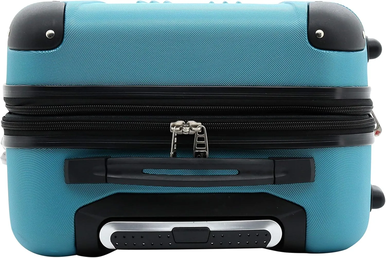 Travelers Club Chicago Hardside Expandable Spinner Luggage, Teal, 5 Piece Set