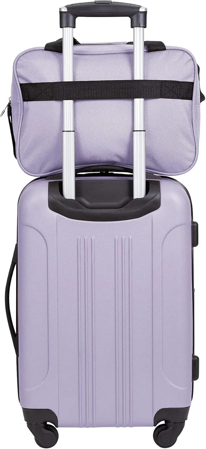 Travelers Club Midtown Hardside Luggage Travel, Lilac, 4-Piece Set