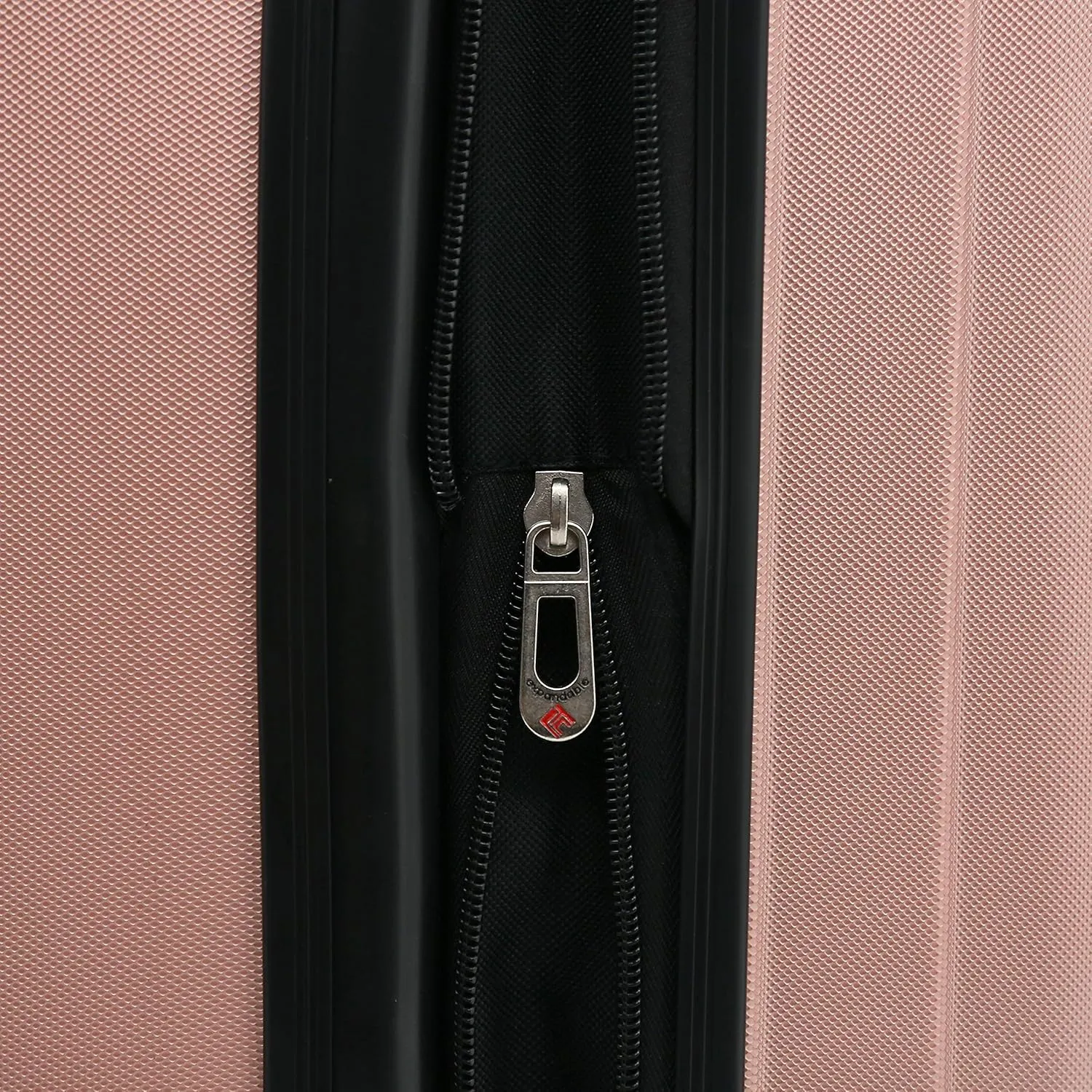 Travelers Club Midtown Hardside Luggage Travel, Rose Gold, 4-Piece Set