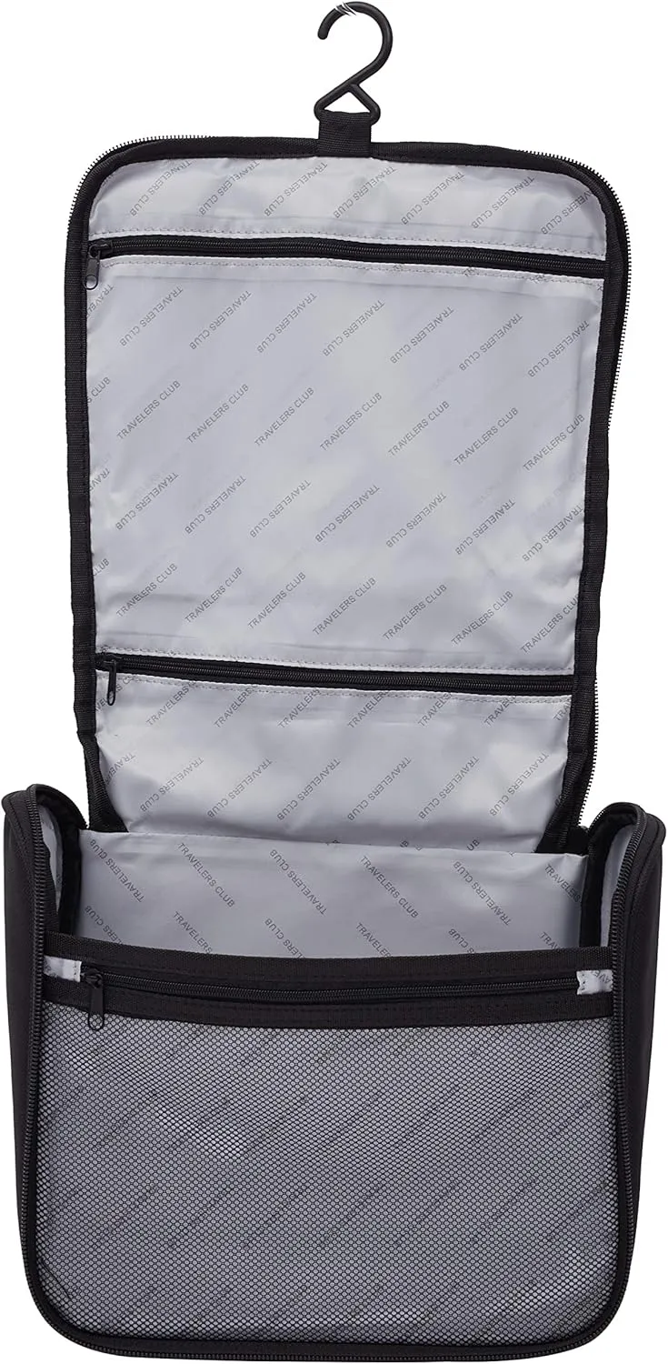 Travelers Club Riddock Luggage and Travel Accessories, Black, 14-Piece Set