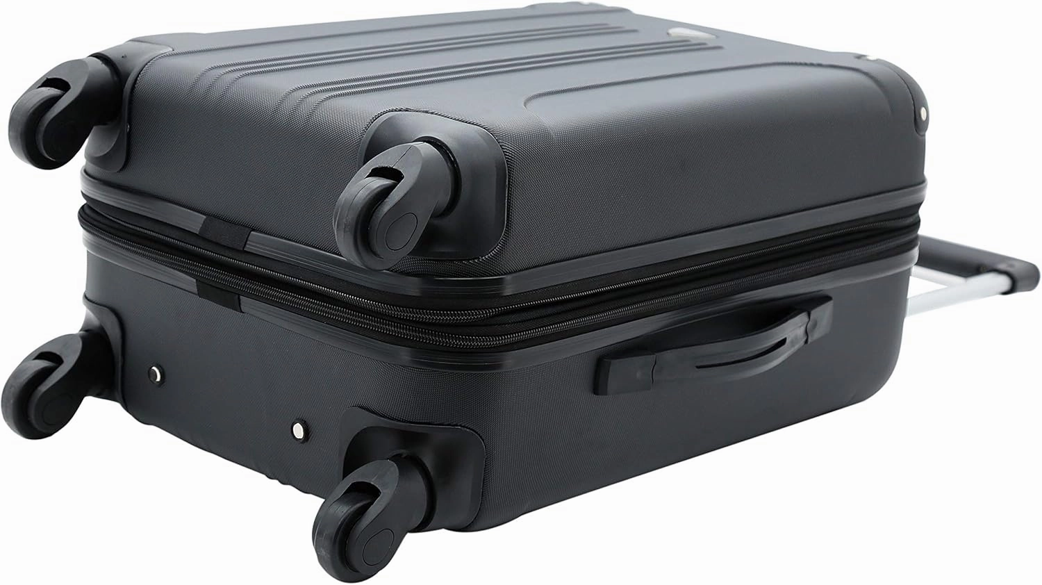 Travelers Club Chicago Hardside Expandable Spinner Luggage, Black, 5 Piece Set