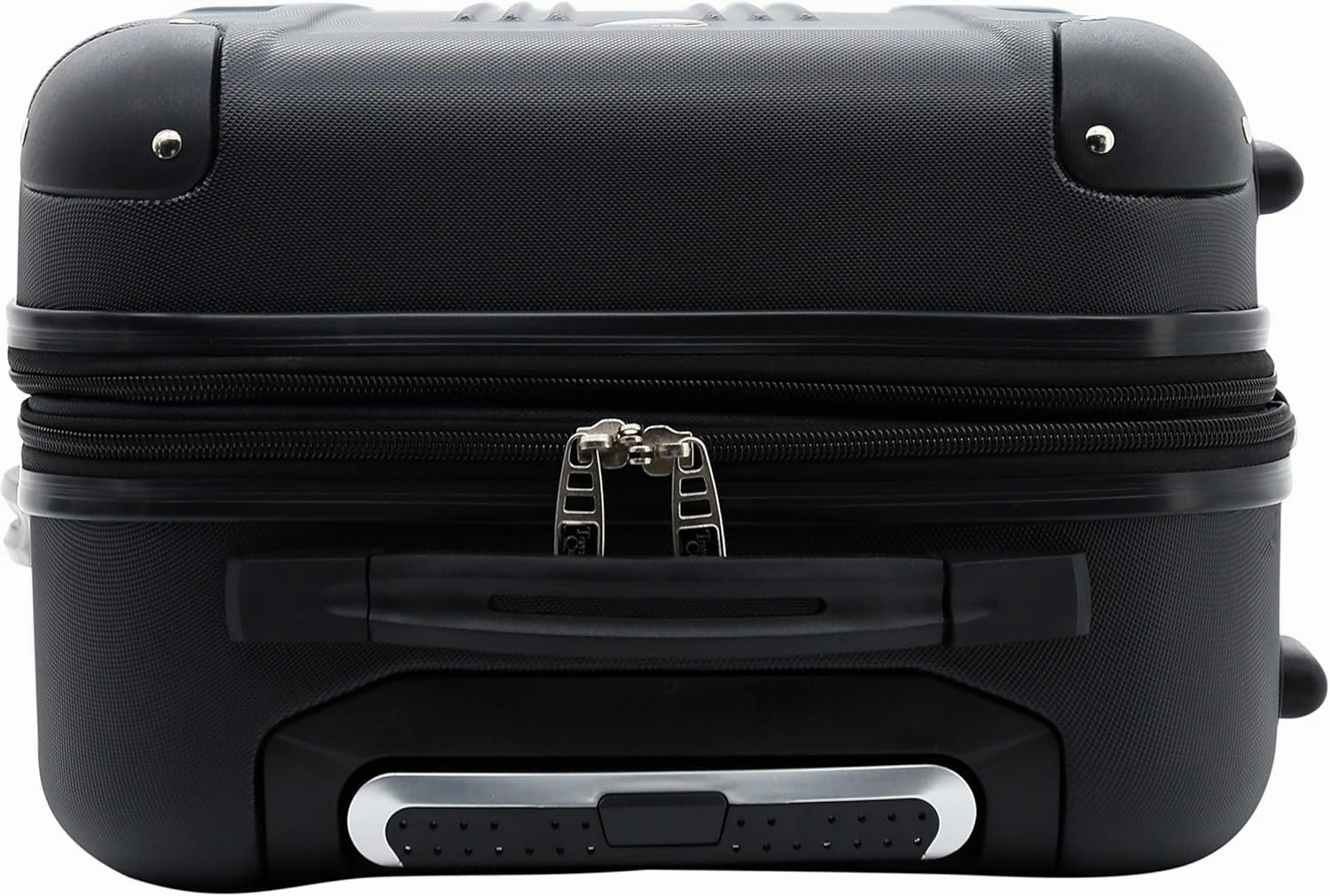 Travelers Club Chicago Hardside Expandable Spinner Luggage, Black, 5 Piece Set