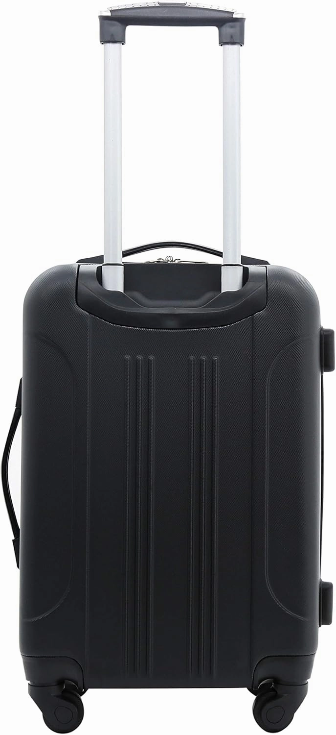 Travelers Club Chicago Hardside Expandable Spinner Luggage, Black, 5 Piece Set