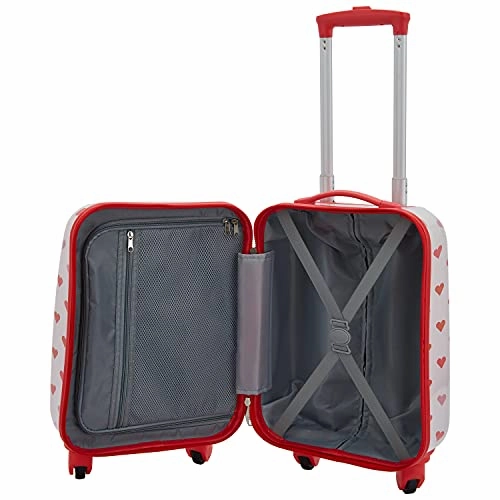 Travelers Club Kids' 5 Piece Luggage Travel Set, Hearts