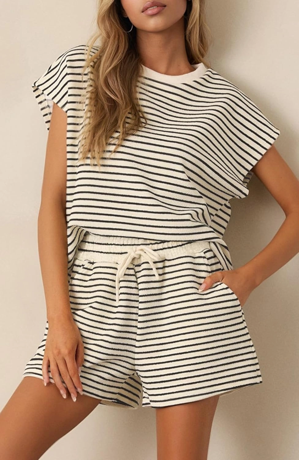 Two Piece Sets for Women Summer Short Sleeve Womens Loungewear Set Travel Matching Short Sets for Women Sweat Suit