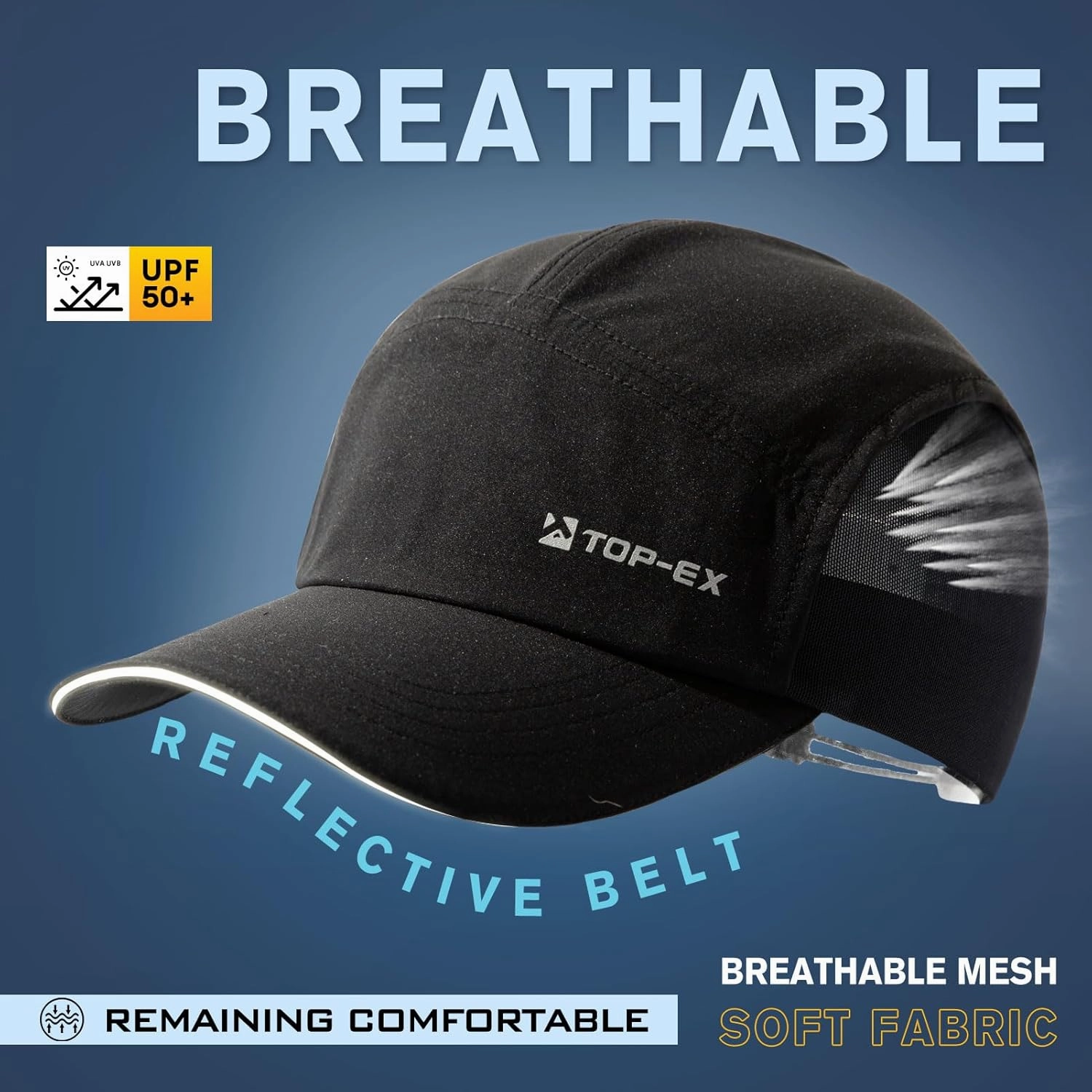 Unisex Oversized XL/XXL Quick-Dry Cooling Sports Cap Mesh Running Hiking Golf Tennis Outdoor Hat
