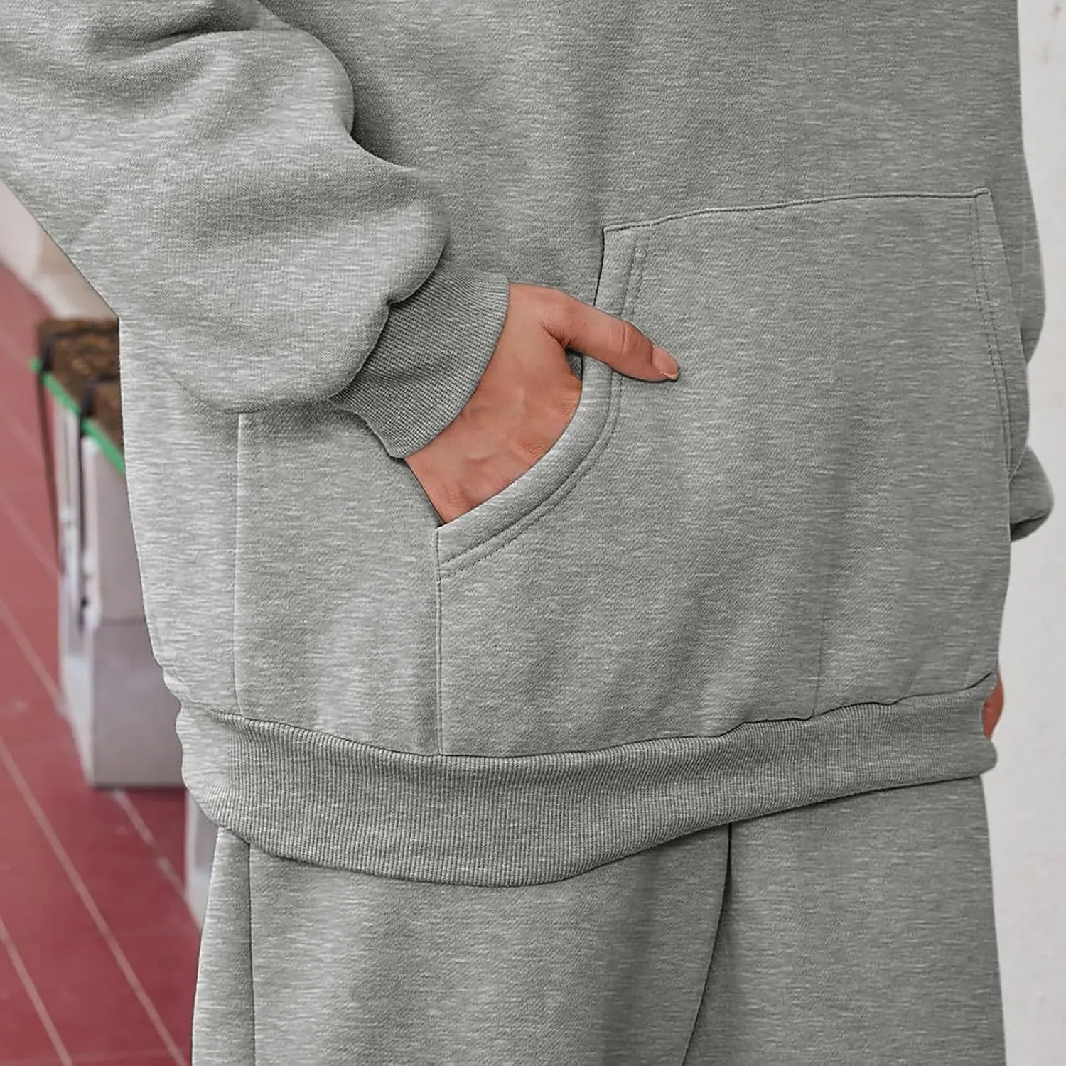 Women 2 Piece Outfits Sweatsuit Solid Color Pants Spring and Autumn Set Dressy Sets Tracksuits Outfits