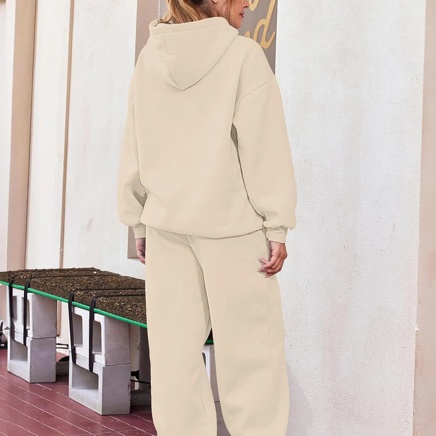 Women 2 Piece Outfits Sweatsuit Solid Color Pants Spring and Autumn Set Dressy Sets Tracksuits Outfits
