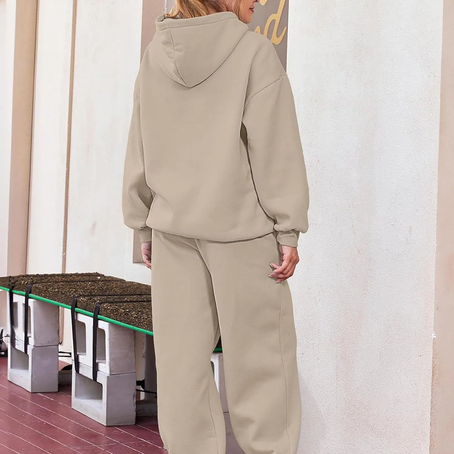 Women 2 Piece Outfits Sweatsuit Solid Color Pants Spring and Autumn Set Dressy Sets Tracksuits Outfits