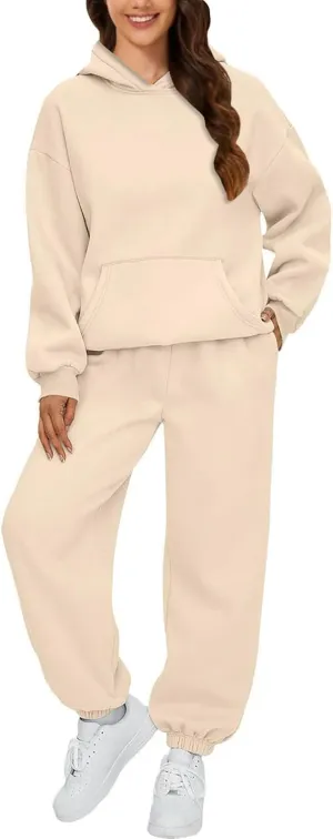 Women 2 Piece Outfits Sweatsuit Solid Color Pants Spring and Autumn Set Dressy Sets Tracksuits Outfits
