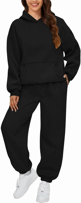Women 2 Piece Outfits Sweatsuit Solid Color Pants Spring and Autumn Set Dressy Sets Tracksuits Outfits