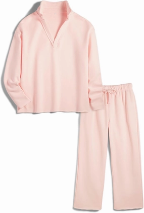 Women's Carmel Tracksuit 2 Piece Set - Patrick Pullover Sweatshirt & Catherine Sweatpants - Casual Lounge Set