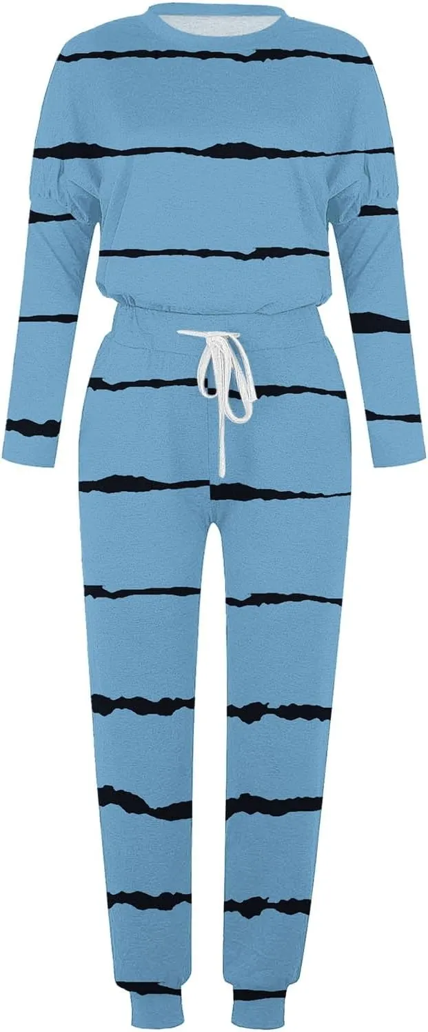 Womens 2 Piece Outfits Sweatsuit Set Oversized Tops and Long Pants Tracksuit Sweatsuits Long Sleeve Hoodie Matching