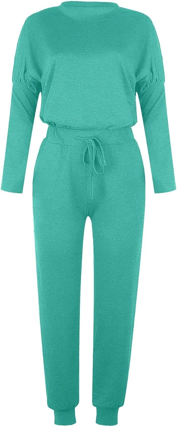 Womens Sweatsuits 2 Piece Set Casual Matching 2024 Travel Trendy Outfits Crewneck Sweatshirts Tracksuit Lounge Sets