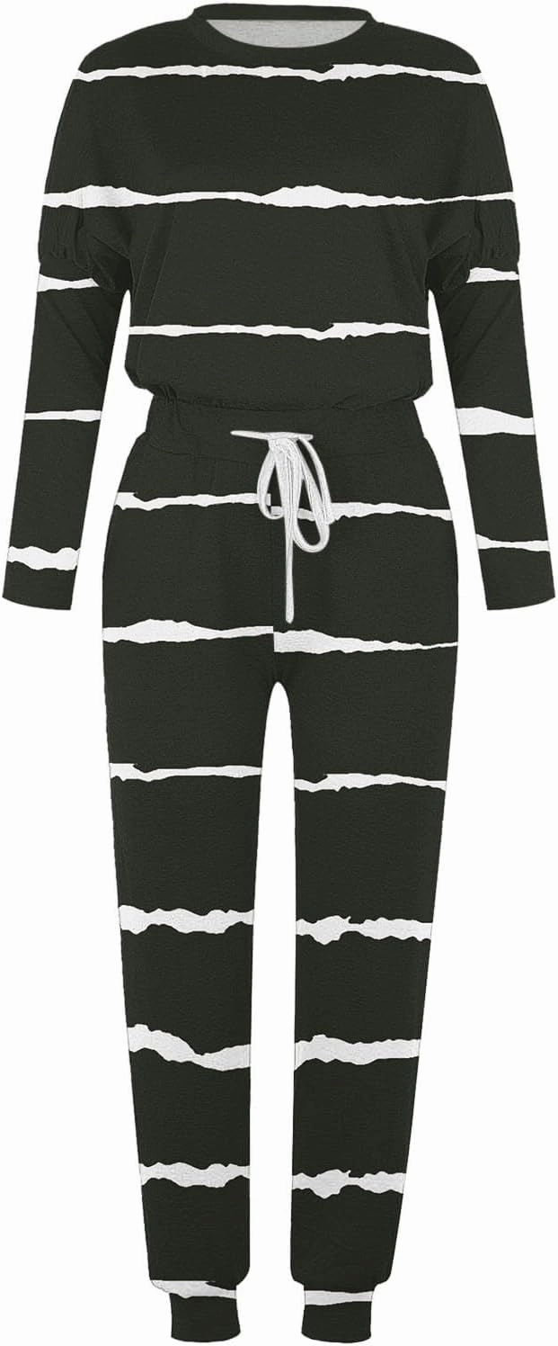 Womens 2 Piece Outfits Sweatsuit Set Oversized Tops and Long Pants Tracksuit Sweatsuits Long Sleeve Hoodie Matching