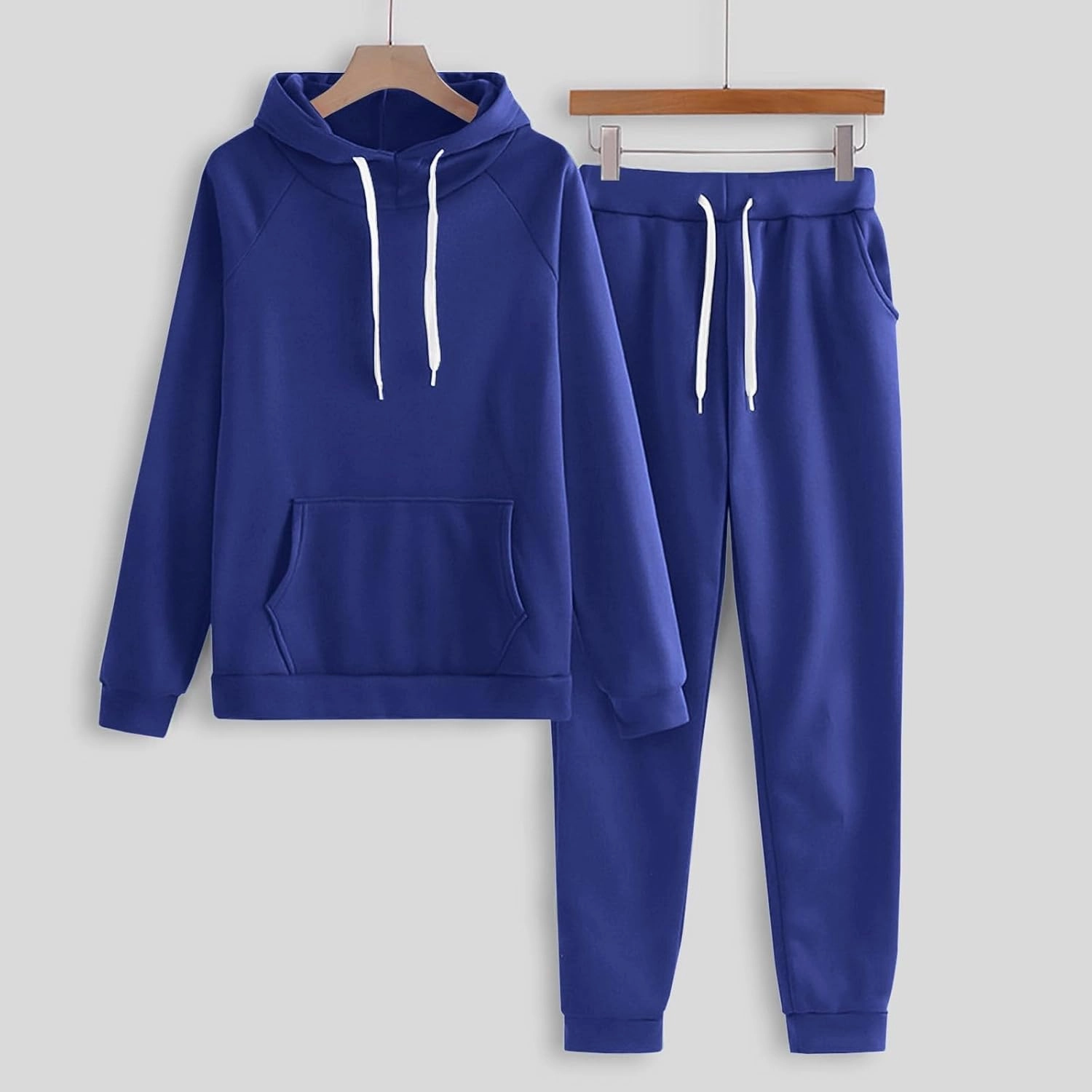 Womens 2 Piece Sweatsuits Sets Tracksuit with Pockets Long Sleeve Hoodies with Baggy Sweatpants Soft Outdoor Outfits Sets