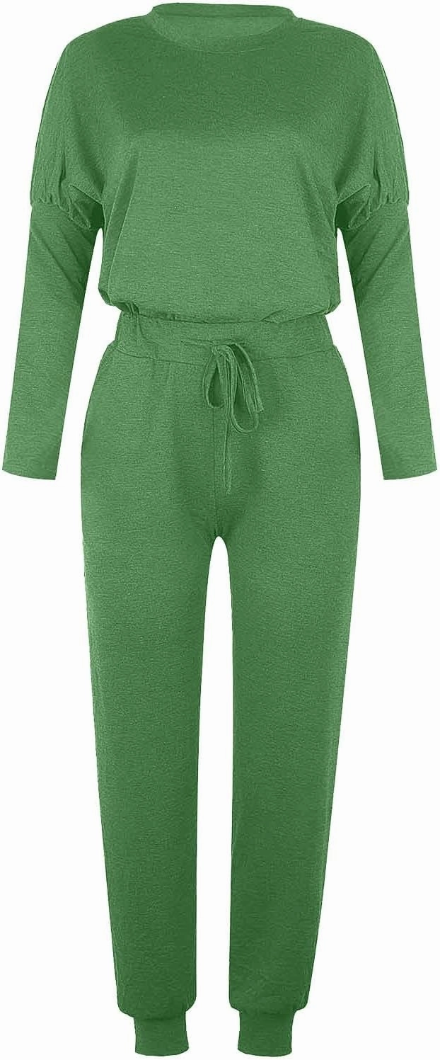 Womens Sweatsuits 2 Piece Set Casual Matching 2024 Travel Trendy Outfits Crewneck Sweatshirts Tracksuit Lounge Sets